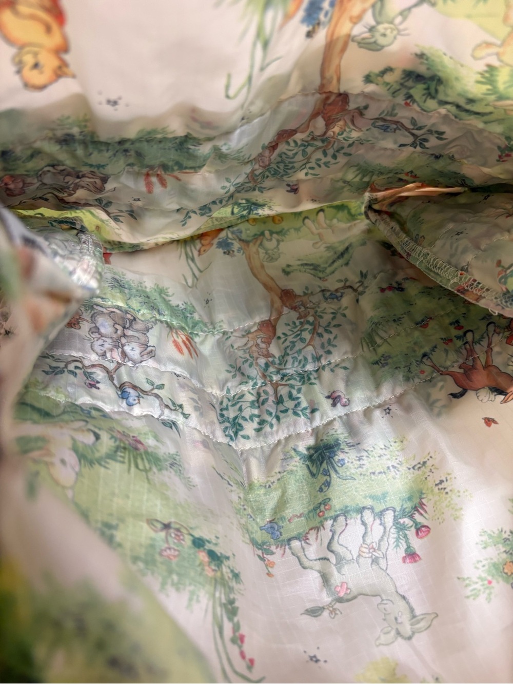 SOLD BAGGU x MOLLY GODDARD Baby Baggu Ruffle Reusable Tote Bag Woodlands Print - Picture 8 of 10